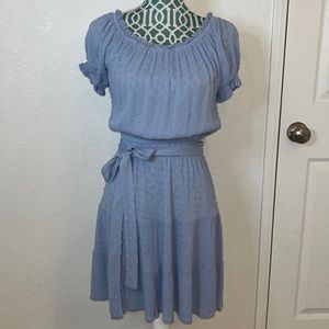 Blue Tiered Dress